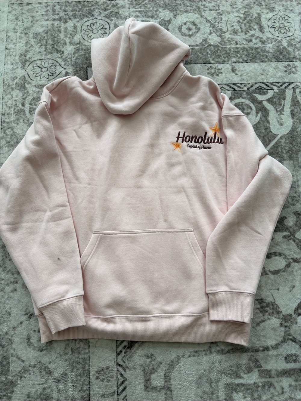 PacSun Pink Honolulu Embroidered Hoodie